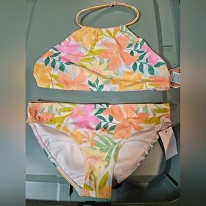 Billabong Girls’ Sweet Aloha Reversible Bikini Set: New With Tags: Size 12